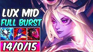 S+ DARK HARVEST FULL BURST LUX MID  Build & Runes  League of Legends