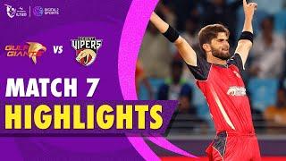 ILT20 2024 Match Highlights Gulf Giants vs Desert Vipers  Match 7  #ILT20