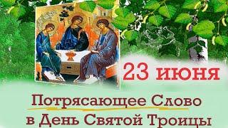 Потрясающая проповедь в День Святой ТРОИЦЫ 23 июня 2024 . Суть и смысл праздника