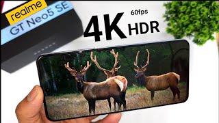 Realme GT Neo 5SE 4K HDR 60fps Support Test #realmegtneo5se