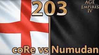 coRe  Engländer vs Numudan  Abbasiden - Age of Empires 4 - Cast 203 Deutsch4K