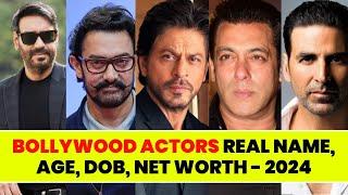 Top 5 BOLLYWOOD ACTORS Real Name Age DOB  Net Worth 2024