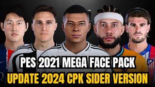PES 2021 MEGA FACE PACK UPDATE 2024 CPK SIDER VERSION