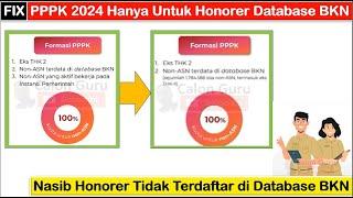 Seleksi PPPK 2024 Hanya Untuk Honorer Database BKN  Nasib Honorer Tidak Terdaftar di Database BKN?