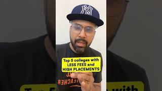 Top 5 B.Tech Colleges with Lowest Fees and High Placement ️️ #shorts #jee #btech #jeemains