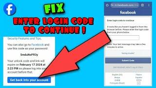 HOW TO GET FACEBOOK RECOVERY CODE? 2024  HOW TO FIX ENTER LOGIN CODE TO CONTINUE?  2024
