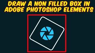 How to Draw a Box Without a Fill in Adobe Photoshop Elements
