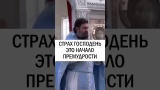 Страх Господень это начало премудрости. Отец Андрей Ткачёв