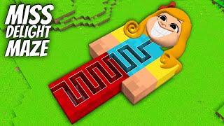 I found a MISS DELIGHT MAZE in Minecraft  Whats INSIDE the MISS DELIGHT from POPPY PLAY TIME ?