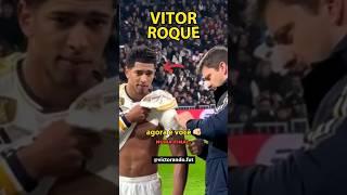 VITOR ROQUE vai enfrentar VINI JR e BELLINGHAM no seu 1º EL CLASICO muito azarkkkk #futebol #shorts