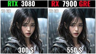 RX 7900 GRE vs RTX 3080  - Test in 12 Games l 1080p l 1440p l 2160p