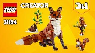 LEGO Creator 3in1 Forest Animals Red Fox 31154667 pcs Owl & Squirrel  Building Instructions