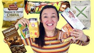 International Snacks and Treats Taste Test Lion Candy Bar Pretz and More