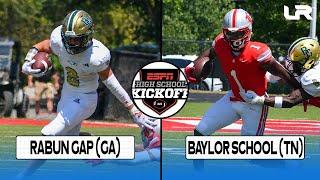 Rabun Gap GA vs. Baylor School TN - ESPN High School Kickoff