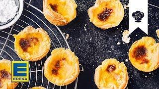 Pastel de Nata Rezept  Portugiesische Törtchen mit Vanillecreme selber machen  EDEKA