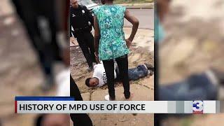 Past excessive force complaints involving Memphis Police