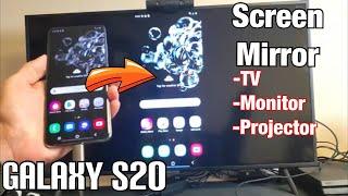 How to Screen Mirror Galaxy S20 to Any TV or Computer Monitor w HDMI Cable