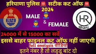 हरियाणा पुलिस Cut Off सटीक विश्लेषण  II HARYANA POLICE RESULT UPDATE_ HARYANA POLICE CUT OFF 2024