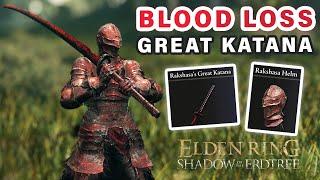 How to get Rakshasas Great Katana & Armor Set  Blood Loss Weapon ► Elden Ring DLC