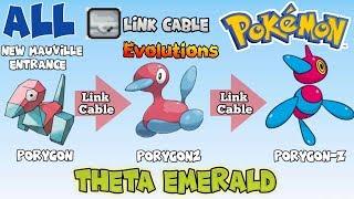 Pokémon Theta Emerald All Link Cable Pokémon Evolutions