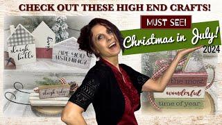 It’s time for Christmas in July Let’s Make *High End* Christmas Crafts with Dollar Tree Supplies