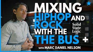 Marc Daniel Nelson mixing with THE BUS+