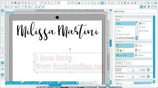 Basic Text Options in Silhouette Studio