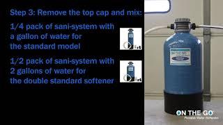 On the Go Portable Water Softener Storage Instructions