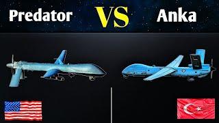 Predator VS Anka UCAV  Turkish Anka Drone VS Americas MQ-1 Predator Drone