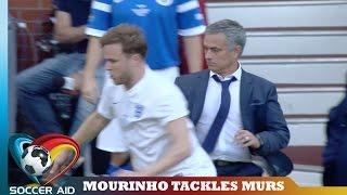 Jose Mourinho Takes Out Olly Murs  Soccer Aid