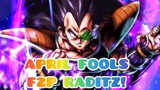 14* F2P RADITZ IS AMAZING APRIL FOOLS DAY IN LEGENDS  Dragon Ball Legends