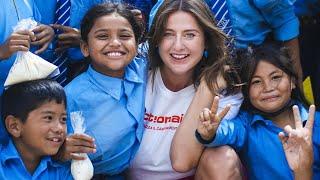 Michela Giraud in Nepal con ActionAid