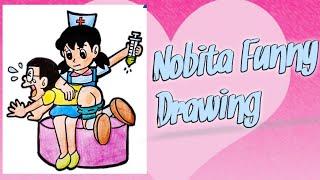 Nobita And Shizuka Funny drawing   best art  