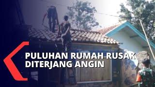 Puluhan Rumah Rusak Diterjang Angin Kencang di Bandung