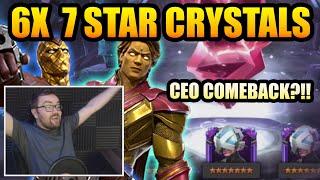 6x 7 Star Gifted Guardians Crystal Opening - GOD TIER CEO COMEBACK - Marvel Contest Of Champions