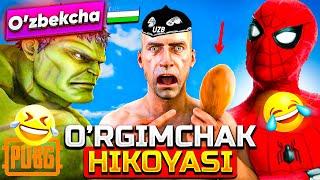 PUBG - ORGIMCHAK HIKOYASI ● HULK VS SPIDERMAN VS JOKER OZBEKCHA DUBLYAJ PRIKOL 2022