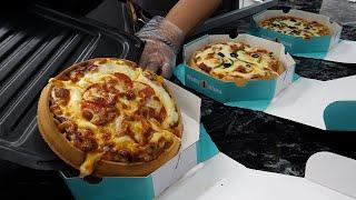 Combination Pizza Waffle - Korean street food