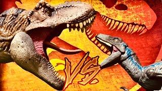 T REX VS VELOCIRAPTOR REXY VS BLUE