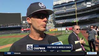 Travis Chapman discusses Ben Rices adjustments to playing first base