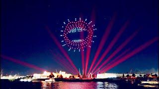 150 drones over the port of Hamburg • Designing the magically drone show for glo