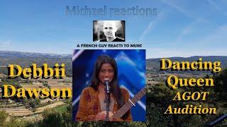 First time Reaction to Debbii Dawson Dancing Queen Americas got Talent audition  nice cover 