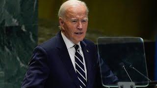 Joe Bidens final address to UN General Assembly as U.S. president.