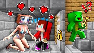 JJ and TV WOMAN SWIMSUIT Were Trapped Inside a Cellar in Minecraft - Maizen