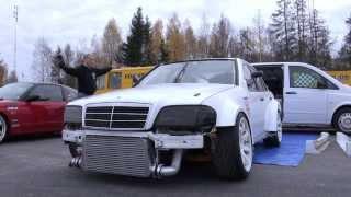 Driftloco Mercedes C36 AMG Turbo Driftcar - Green Valley 2013 First Shakedown