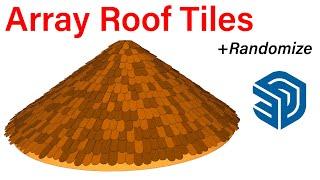 Array Roof Tiles and Randomize in SketchUp