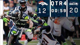 Broncos vs. Seahawks Manning with The Ball 59 Seconds Left Down 8