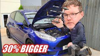 30% Bigger injectors fitted to the fiesta st 180 + mapped scaling shown
