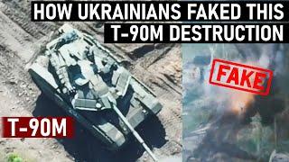 How Ukrainians FAKED This T-90M Destruction