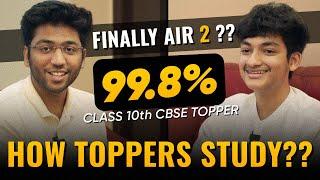 FINALLY AIR-2 ??  Topper Interview 10th 2023  How You Can Become a Topper ??