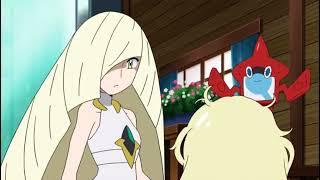 Pokémon Sun & Moon Lillie & Lusamine Meet the first time 